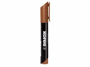 Trvalý popisovač Kores K-Marker XP1 hnedý, okrúhly hrot 3 mm